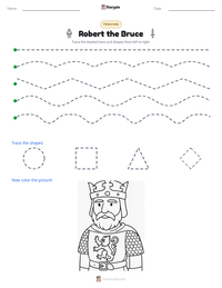 Robert the Bruce printable worksheet preview
