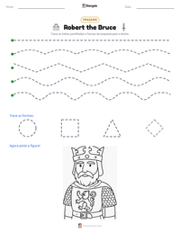 Prévia da folha de atividades imprimível Robert the Bruce