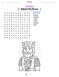 Robert the Bruce afdrukbare werkblad voorbeeld
