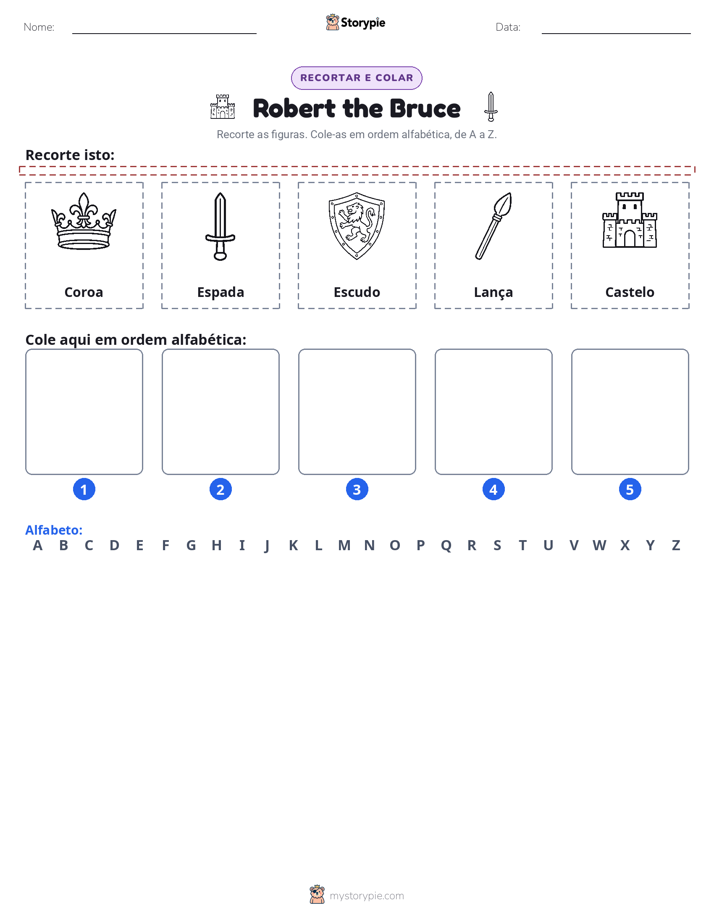Recortar & Colar Alfabeto