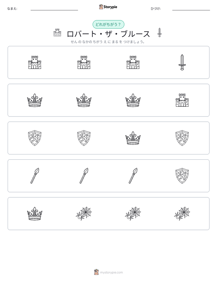 異なるものを見つけよう