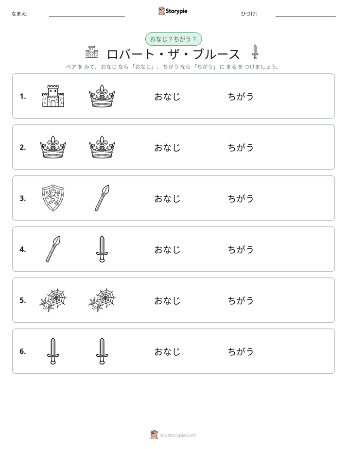 同じか違うか