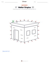 Walter Gropius printable worksheet preview