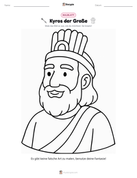 Kyros der Große druckbare Arbeitsblatt Vorschau