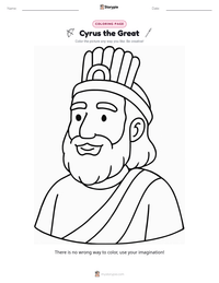 Cyrus the Great printable worksheet preview