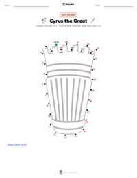 Cyrus the Great printable worksheet preview