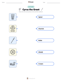 Cyrus the Great printable worksheet preview