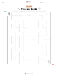 Kyros der Große druckbare Arbeitsblatt Vorschau