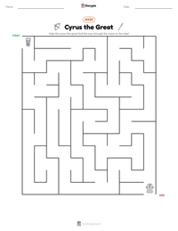 Cyrus the Great printable worksheet preview