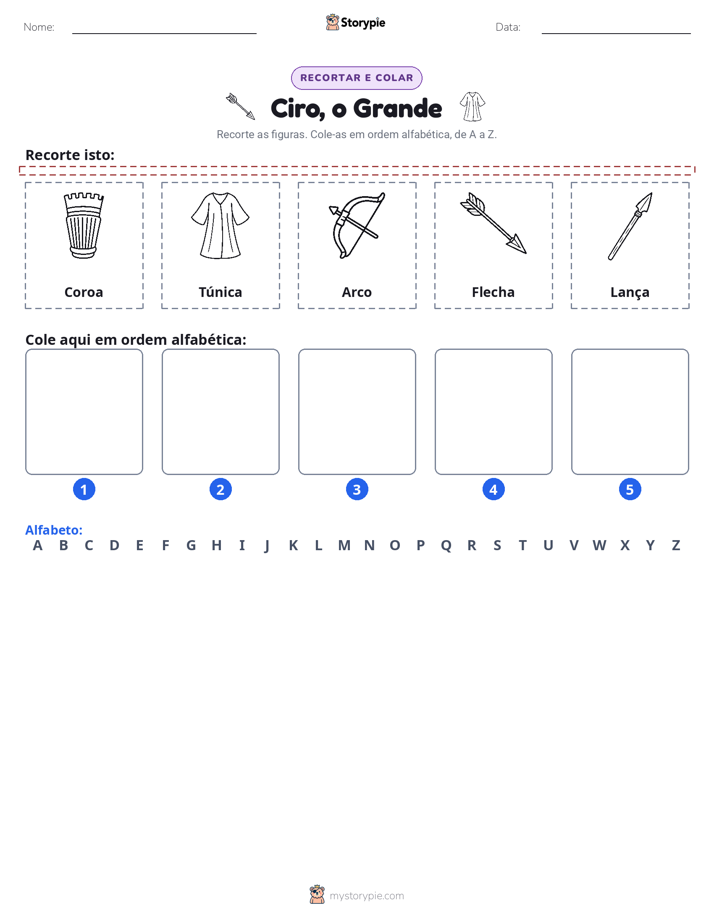 Recortar & Colar Alfabeto