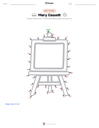Mary Cassatt printable worksheet preview