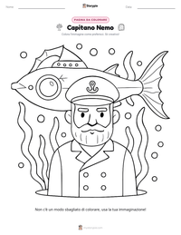 Anteprima della scheda stampabile di Capitano Nemo