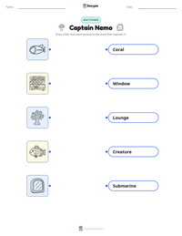 Captain Nemo printable worksheet preview