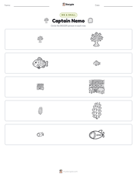 Captain Nemo printable worksheet preview