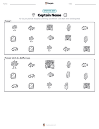 Captain Nemo printable worksheet preview