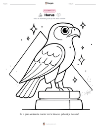 Horus afdrukbare werkblad voorbeeld