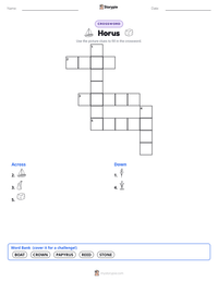 Horus printable worksheet preview