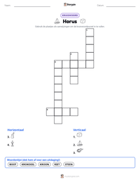 Horus afdrukbare werkblad voorbeeld
