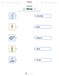 Horus printable worksheet preview