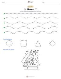 Horus printable worksheet preview