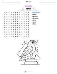 Horus druckbare Arbeitsblatt Vorschau