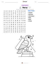 Horus printable worksheet preview