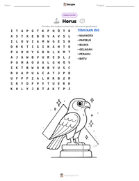 Prabaca lembar kerja cetak Horus