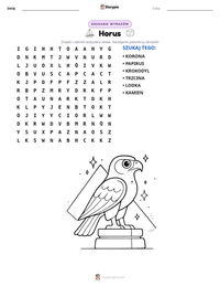 Podgląd drukowalnego arkusza ćwiczeń Horus
