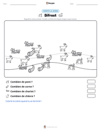 Aperçu de la feuille de travail imprimable Bifrost