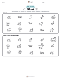 Bifrost printable worksheet preview