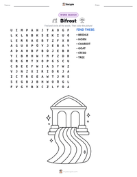 Bifrost printable worksheet preview