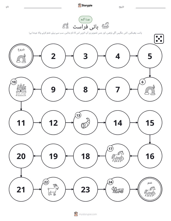 رول اور منتقل کریں کھیل