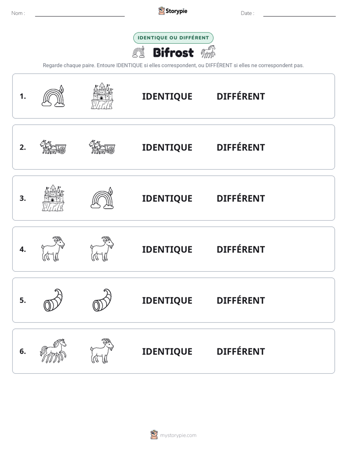 Identique ou Différent