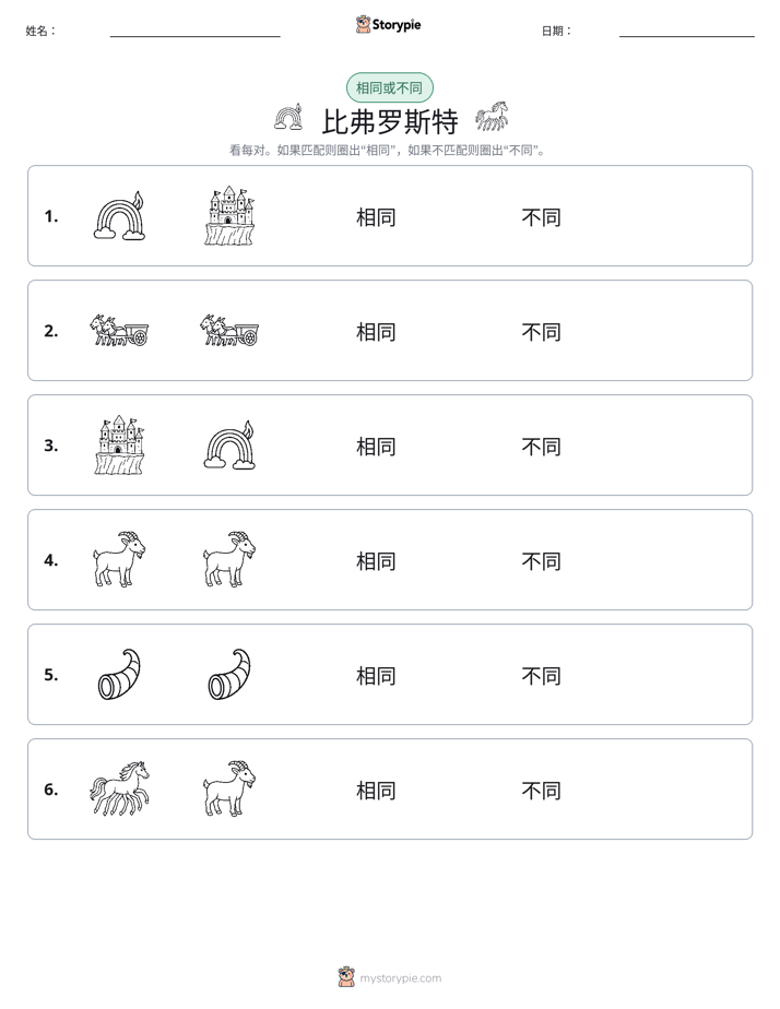 相同或不同