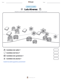 Aperçu de la feuille de travail imprimable Luis Alvarez