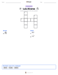 Luis Alvarez printable worksheet preview