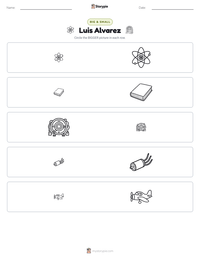 Luis Alvarez printable worksheet preview