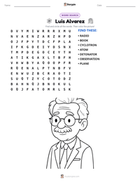 Luis Alvarez printable worksheet preview