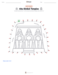 Abu Simbel Temples printable worksheet preview