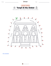 Anteprima della scheda stampabile di Templi di Abu Simbel