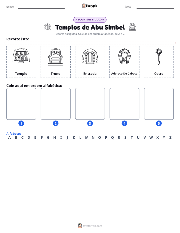 Recortar & Colar Alfabeto