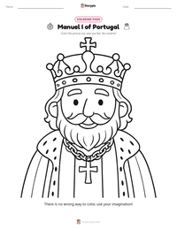Manuel I of Portugal printable worksheet preview