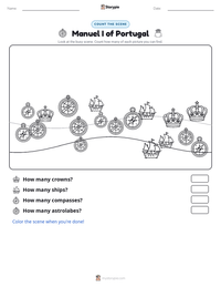 Manuel I of Portugal printable worksheet preview
