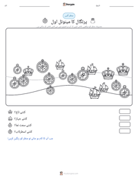 پرتگال کا مینوئل اول پرنٹ کرنے کے قابل ورکشیٹ کا پیش نظارہ