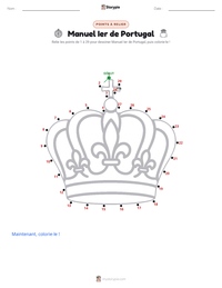 Aperçu de la feuille de travail imprimable Manuel Ier de Portugal