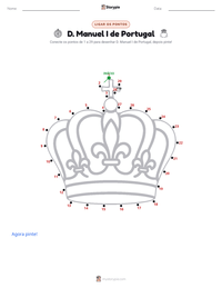 Prévia da folha de atividades imprimível D. Manuel I de Portugal