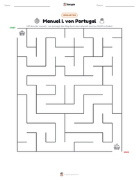 Manuel I. von Portugal druckbare Arbeitsblatt Vorschau