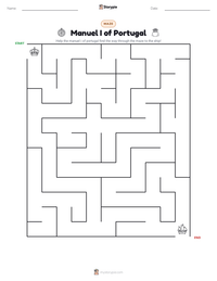 Manuel I of Portugal printable worksheet preview