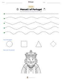 Manuel I of Portugal printable worksheet preview