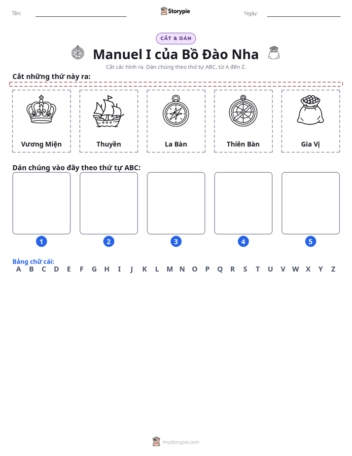 Cắt & Dán Chữ Cái